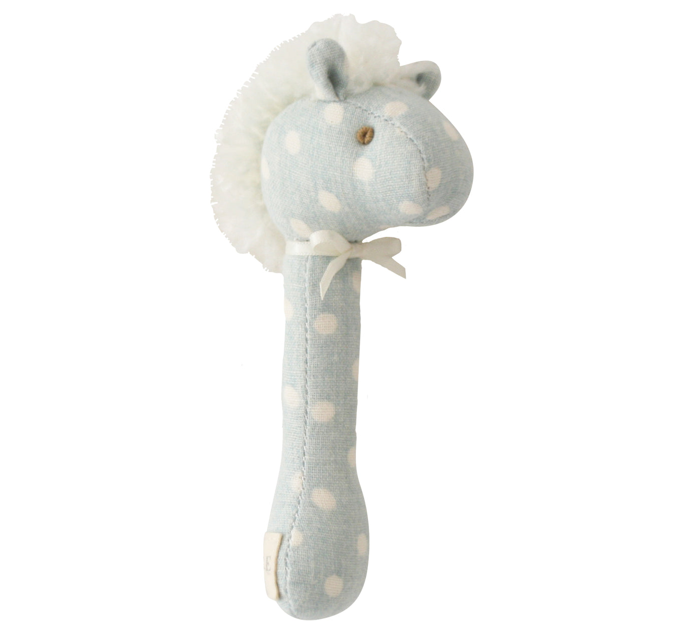 HORSE STICK RATTLE - DUCK EGG BLUE