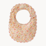 Scallop Bib - Blossom Lily Pink