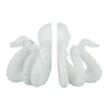 OLLIE RESIN BOOKENDS - WHITE