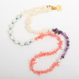 Long Coral Necklace