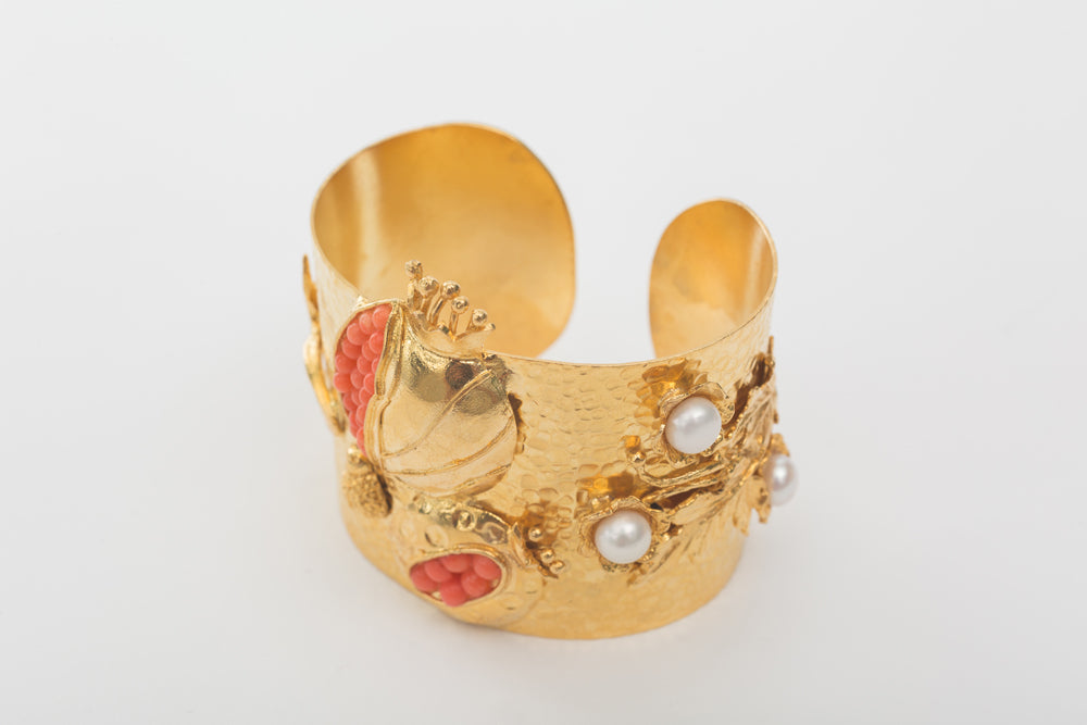 Pomegranate Cuff Bracelet