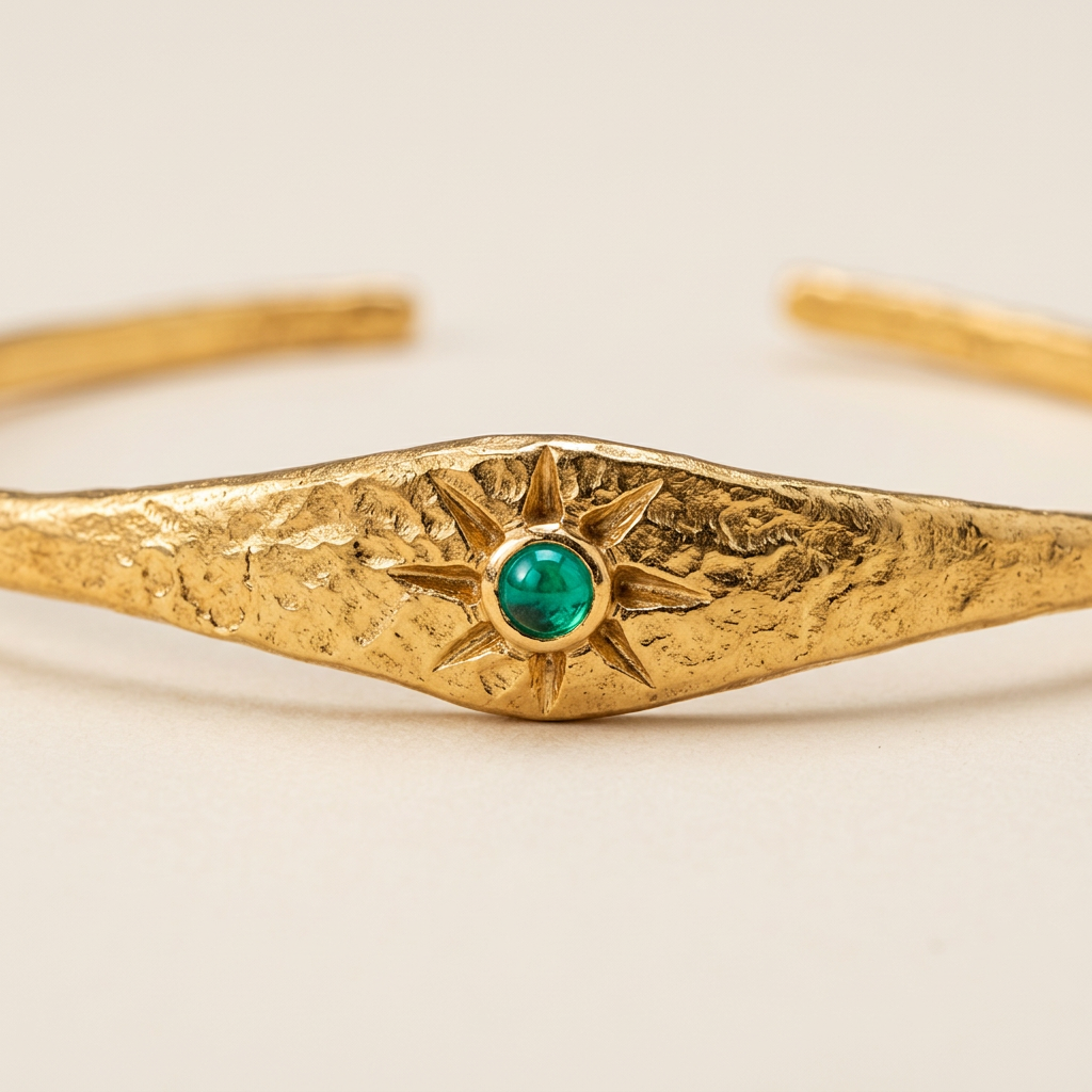 Sun Bangle Bracelet - Turquoise