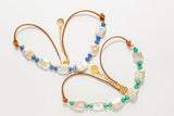 Mosaico Suede Necklace - Green