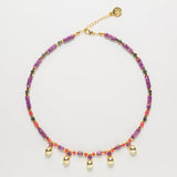 Miniball necklace - Purple