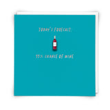 Wine Bottle Birthday Pin Card