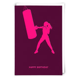 Boxing Burgundy Card