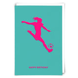 Football Teal Card