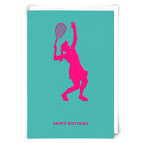 Tennis Teal Card