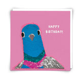Sequin Pigeon Greeting Card