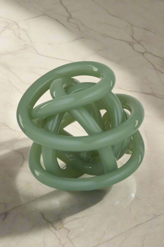 TARA GLASS DECO BALL - GREEN