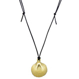 Gold Marine Scallop Rope Necklace