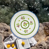 Floral Hand-Painted Plate - Antique French Peasant Plate