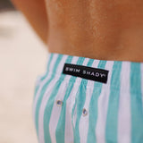 Mint Flare Swim Shorts - M