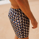 Cobalt Geo Swim Shorts - M