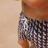 Cobalt Geo Swim Shorts - M