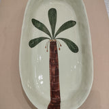 Large Oval Platter Palms - Green1