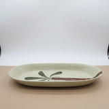Large Oval Platter Palms - Green1