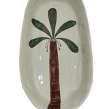 Large Oval Platter Palms - Green1