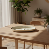 Large Oval Platter Palms - Green1