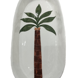 Large Oval Platter Palms - White2
