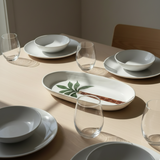 Large Oval Platter Palms - White2