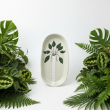 Large Oval Platter Palms - Green2