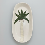 Large Oval Platter Palms - White1