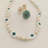 Lucky Eye Pearl Necklace