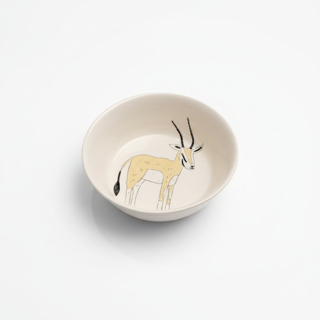 Large Snack Bowl Animals - Sand Gazelle