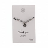 Liberty Bracelet with Pewter Paw Disc Charm