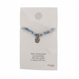 Liberty Bracelet with Pewter Angel Wings Disc Charm