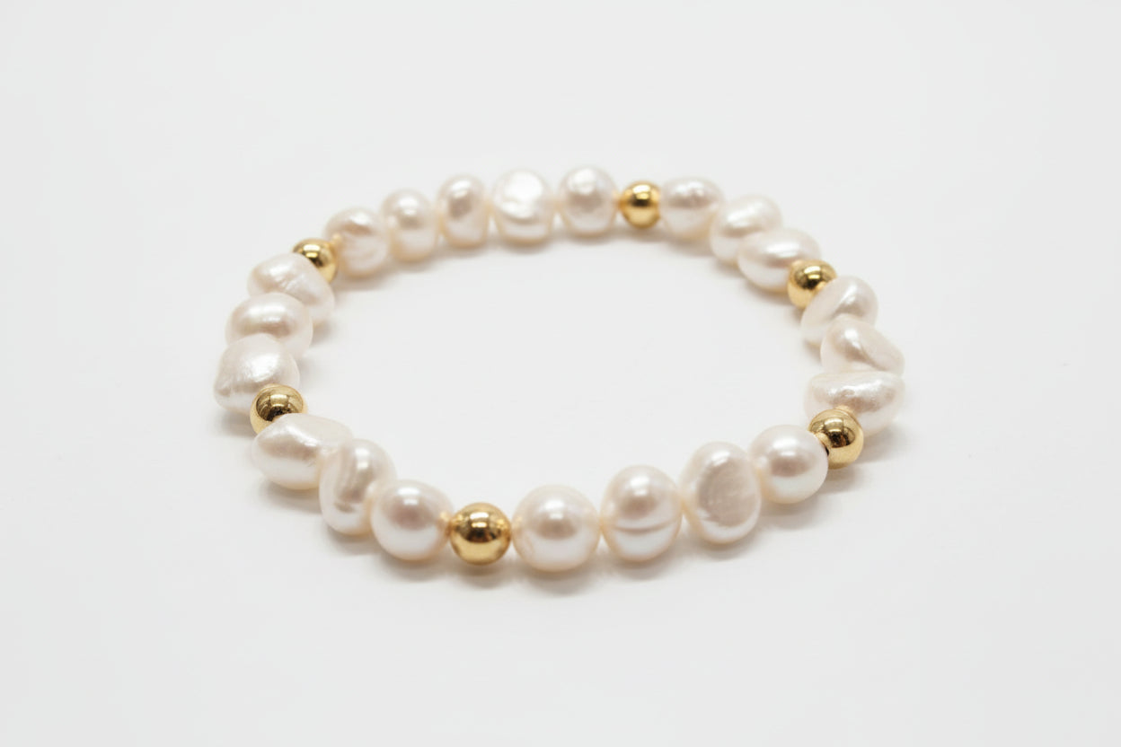 Elegant Baroque Pearl - White