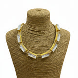 Gold Choker in Moonstone