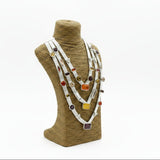 Silver Cascade Multi Gem Necklace