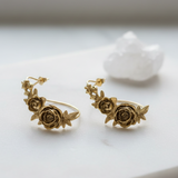 Desert Rose Ear Cuff in Gold