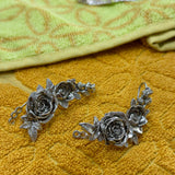 Desert Rose Ear Cuff in Silver