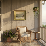 The French Coast Oil Painting | 1930s French Oil Painting in Original Frame