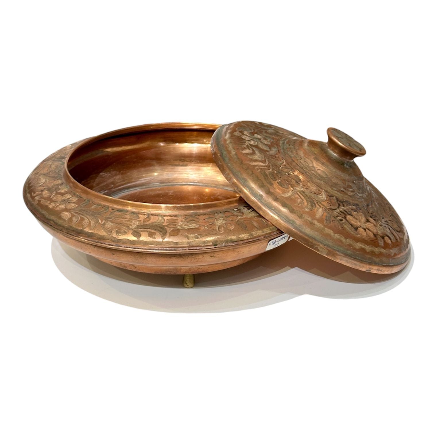 French Antique Rose Copper Vessel
