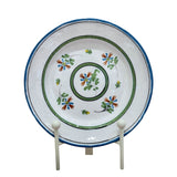 Floral Hand-Painted Plate - Antique French Peasant Plate