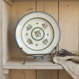 Floral Hand-Painted Plate - Antique French Peasant Plate