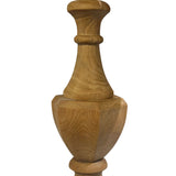 Natural Wood Urn Table Lamp Base