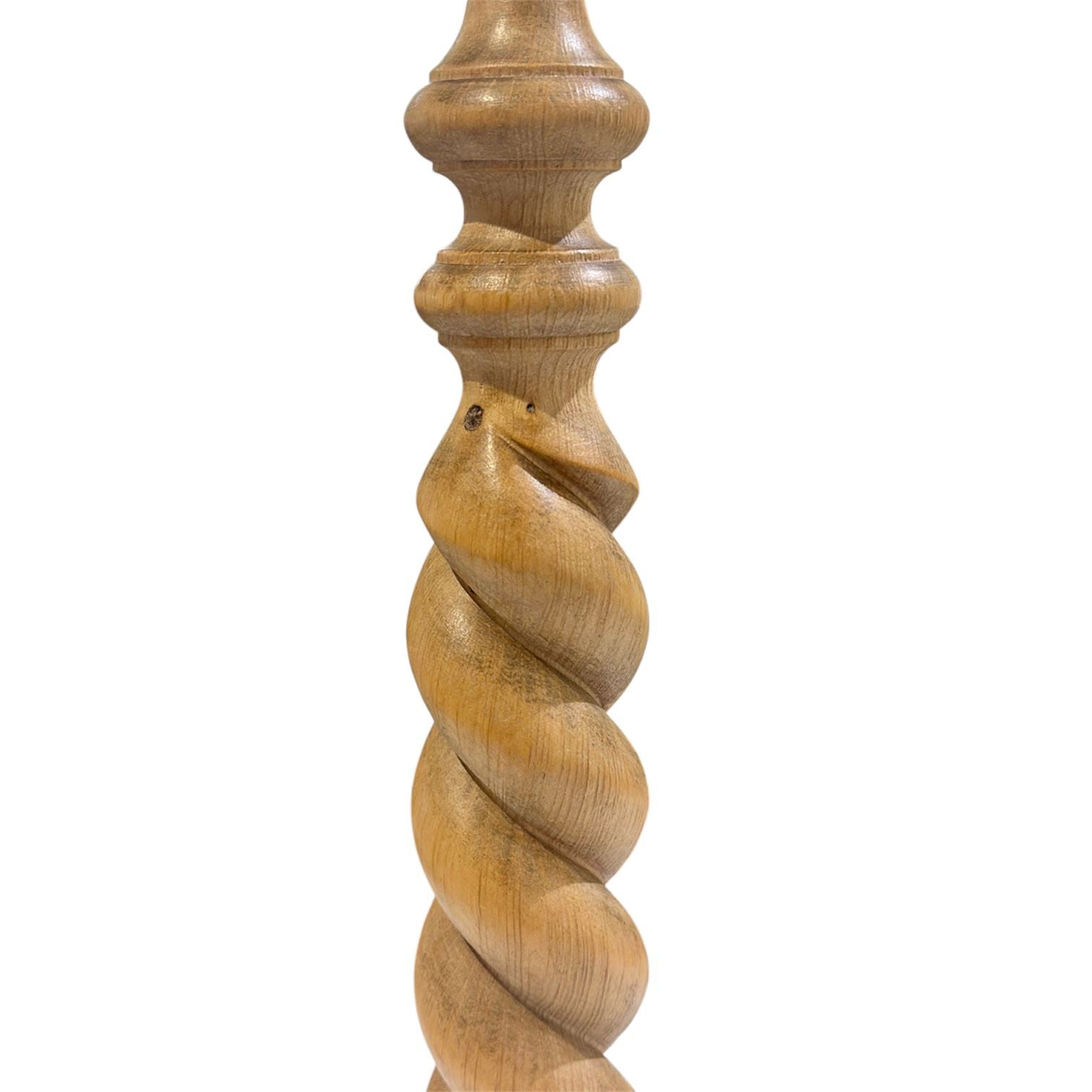 Natural Twisted Wood Table Lamp Base