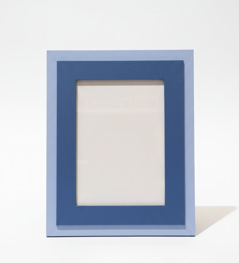 Tiered Denim Blue & Periwinkle 5x7 Photo Frame