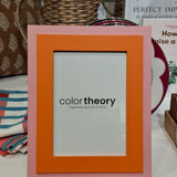 Tiered Tangerine and Pink 5x7 Photo Frame