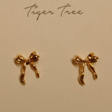 Gold Crinkle Bow E/R