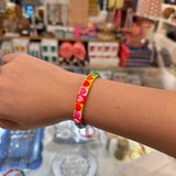 Rainbow Heart Tile Bracelet