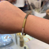 Earth Curved Bar Bracelet