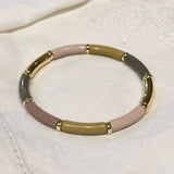 Earth Curved Bar Bracelet