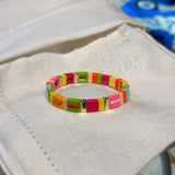 Fluro Multi Tile Bracelet