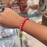 Red Heart Tile Bracelet